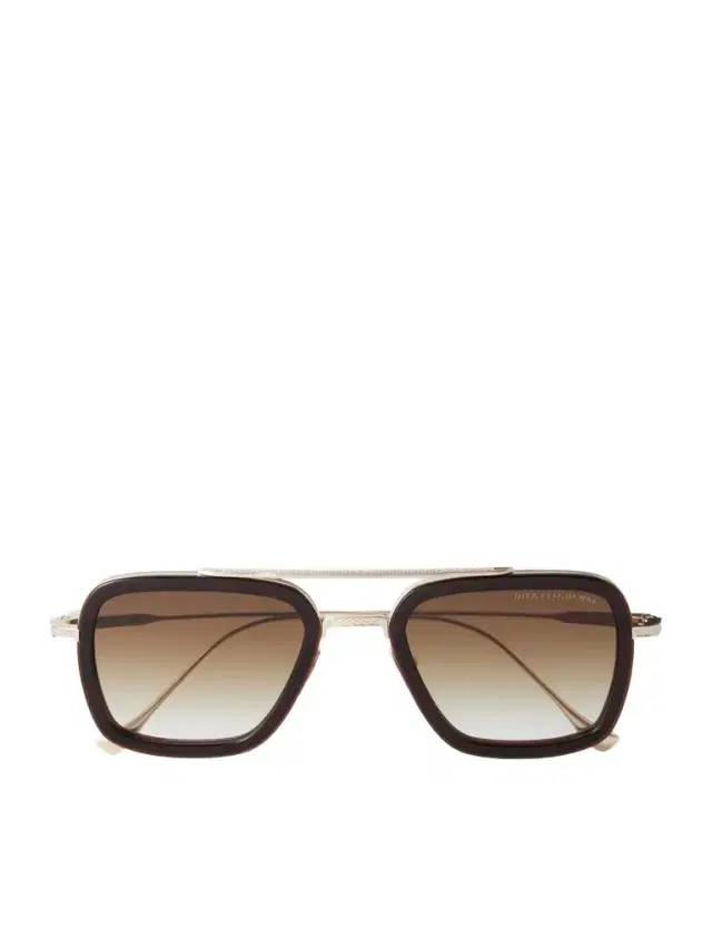 DITA Flight.006 Aviator-Style Gold-Tone and Acetate Sunglasses - Men