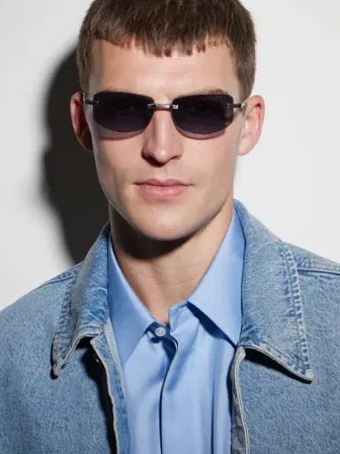 DITA Trysim.75 Square-Frame Silver-Tone Titanium Sunglasses - Men | Thumbnail 2 DITA Trysim.75 Square-Frame Silver-Tone Titanium Sunglasses - Men | Thumbnail 2
