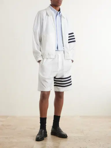 Thom Browne Straight-Leg Striped Shorts - Men | Thumbnail 2 Thom Browne Straight-Leg Striped Shorts - Men | Thumbnail 2