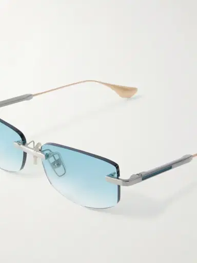 DITA Trysim.75 Square-Frame Gold and Silver-Tone Titanium Sunglasses - Men | Thumbnail 3 DITA Trysim.75 Square-Frame Gold and Silver-Tone Titanium Sunglasses - Men | Thumbnail 3
