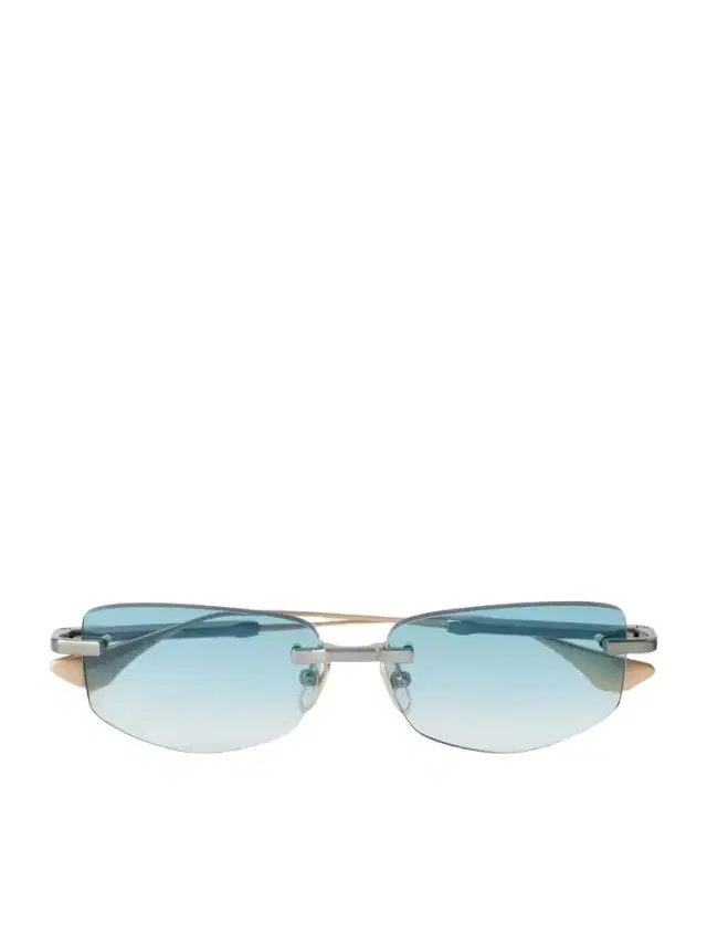 DITA Trysim.75 Square-Frame Gold and Silver-Tone Titanium Sunglasses - Men