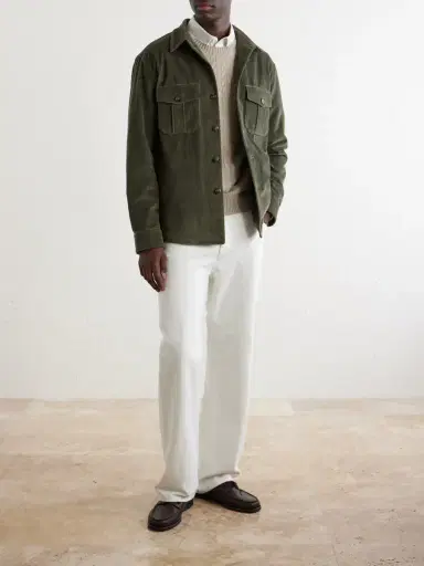 Canali Cotton-Corduroy Overshirt - Men | Thumbnail 2
