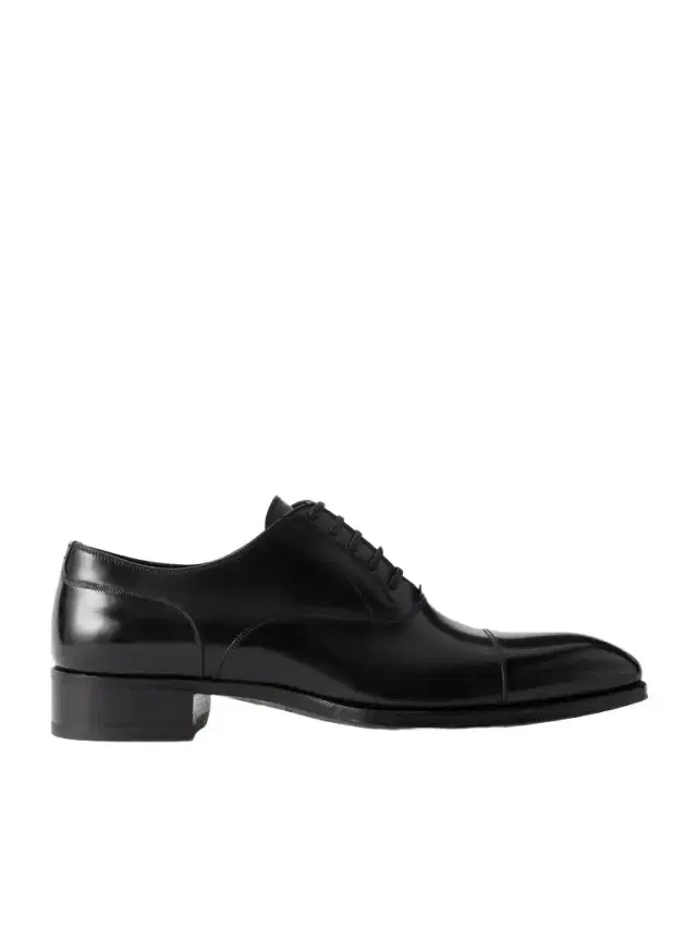 Tom Ford Elkan Burnished-Leather Oxford Shoes - Men