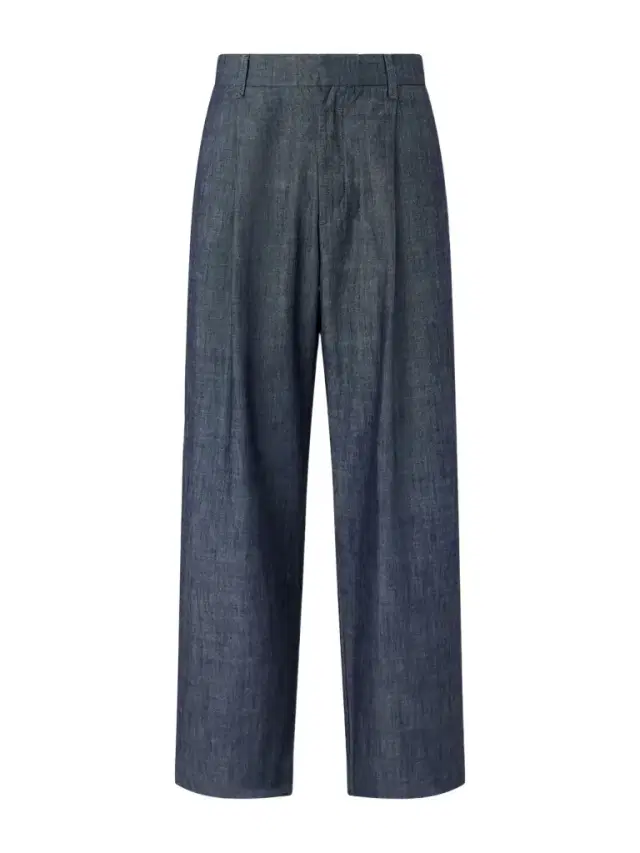 NN07 Kay 10056 Straight-Leg Pleated Organic Cotton-Chambray Trousers - Men