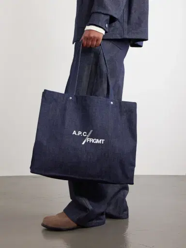 A.P.C. Fragment Logo-Print Canvas Tote Bag - Men | Thumbnail 2