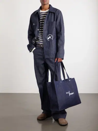 A.P.C. Fragment Logo-Print Canvas Tote Bag - Men | Thumbnail 3