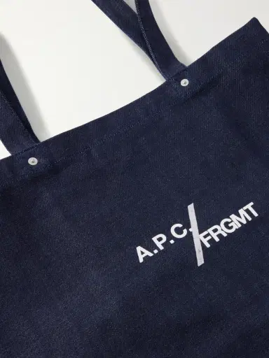 A.P.C. Fragment Logo-Print Canvas Tote Bag - Men | Thumbnail 5