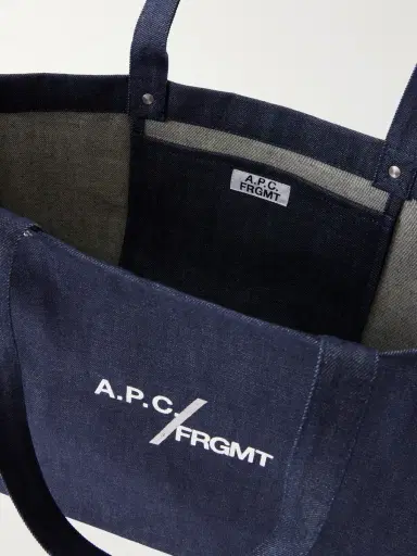 A.P.C. Fragment Logo-Print Canvas Tote Bag - Men | Thumbnail 6
