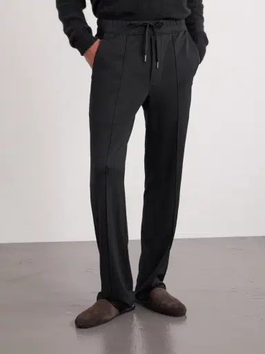 Tom Ford Straight-Leg Wool, Silk and Cashmere-Blend Sweatpants - Men | Thumbnail 3 Tom Ford Straight-Leg Wool, Silk and Cashmere-Blend Sweatpants - Men | Thumbnail 3