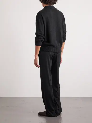 Tom Ford Straight-Leg Wool, Silk and Cashmere-Blend Sweatpants - Men | Thumbnail 4 Tom Ford Straight-Leg Wool, Silk and Cashmere-Blend Sweatpants - Men | Thumbnail 4