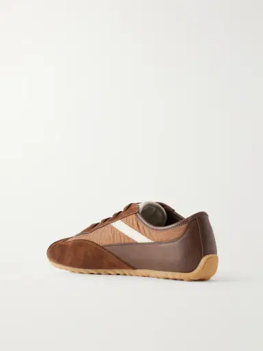 Alexander McQueen Suede-Trimmed Shell Sneakers - Men | Thumbnail 4 Alexander McQueen Suede-Trimmed Shell Sneakers - Men | Thumbnail 4