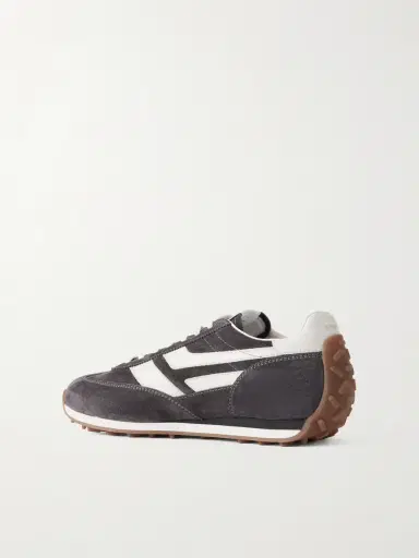 Tom Ford Mick Leather-Trimmed Suede Sneakers - Men | Thumbnail 4