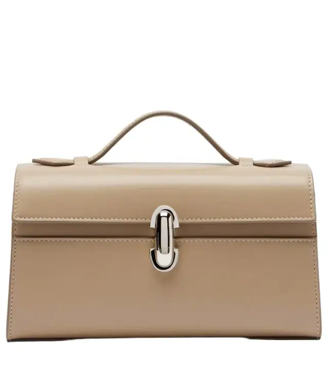 Symmetry leather tote bag