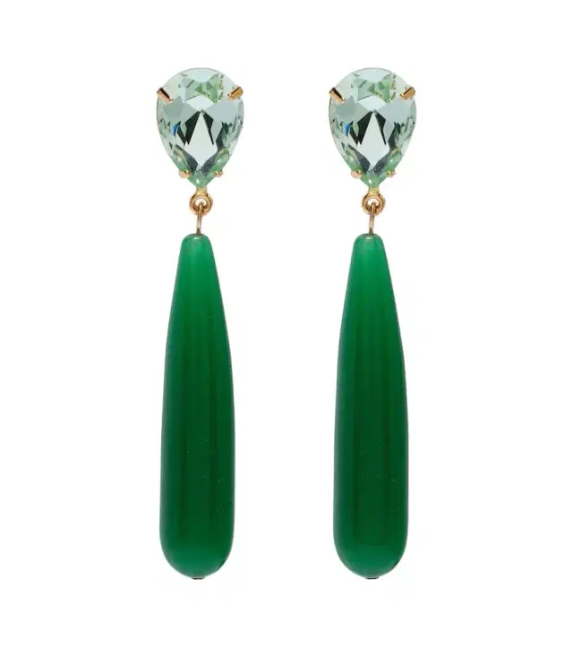 Jennifer Behr Caroline embellished drop earrings