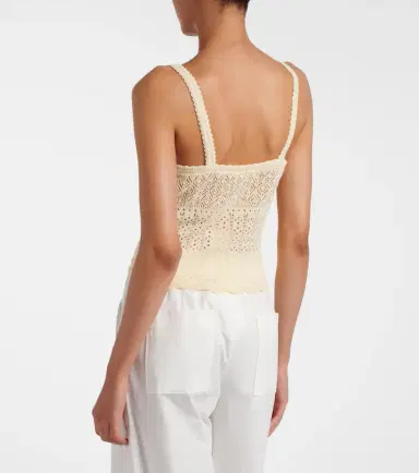 DÔEN Dôen Nadille pointelle scalloped top | Thumbnail 2 DÔEN Dôen Nadille pointelle scalloped top | Thumbnail 2