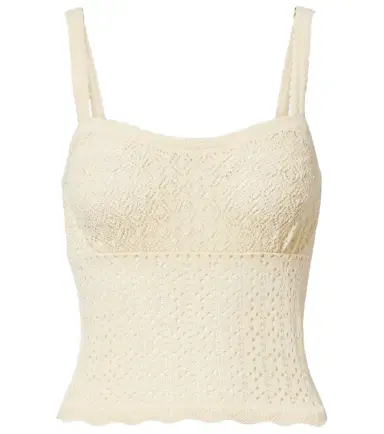 DÔEN Dôen Nadille pointelle scalloped top | Thumbnail 1 DÔEN Dôen Nadille pointelle scalloped top | Thumbnail 1