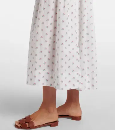 DÔEN Dôen Sorina floral cotton midi dress | Thumbnail 3