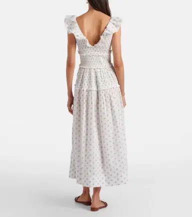 DÔEN Dôen Sorina floral cotton midi dress | Thumbnail 4