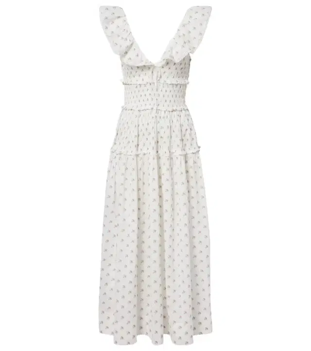 Dôen Sorina floral cotton midi dress