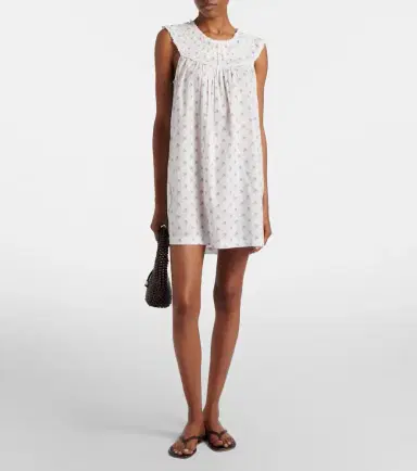 Doen Dôen Verity floral embroidered cotton minidress | Thumbnail 2