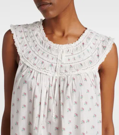 Doen Dôen Verity floral embroidered cotton minidress | Thumbnail 4