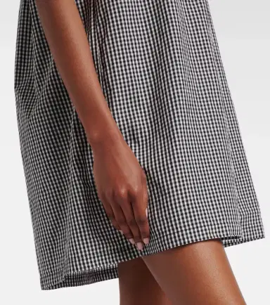 DÔEN Dôen Julia gingham cotton poplin minidress | Thumbnail 2