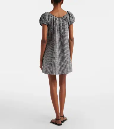 DÔEN Dôen Julia gingham cotton poplin minidress | Thumbnail 3