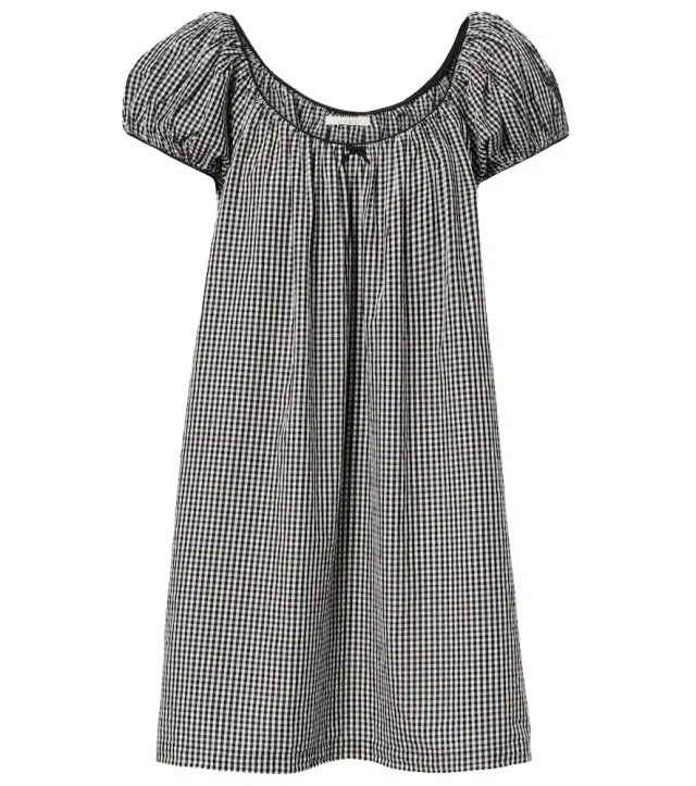 Dôen Julia gingham cotton poplin minidress