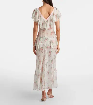 DÔEN Dôen Amelisse floral silk georgette maxi dress | Thumbnail 5 DÔEN Dôen Amelisse floral silk georgette maxi dress | Thumbnail 5