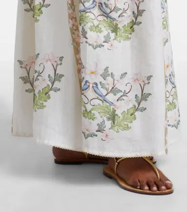 Agua by Agua Bendita Curua floral linen midi skirt | Thumbnail 6 Agua by Agua Bendita Curua floral linen midi skirt | Thumbnail 6