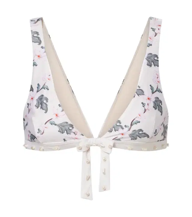 Agua by Agua Bendita Huerta floral bikini top