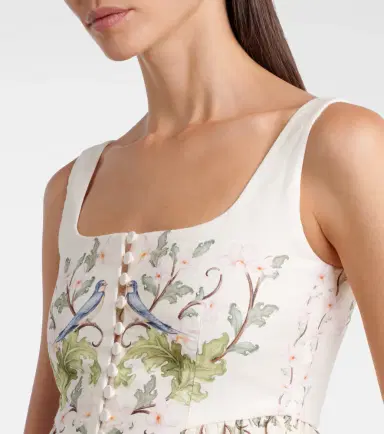 Agua by Agua Bendita Eslabón printed linen top | Thumbnail 5 Agua by Agua Bendita Eslabón printed linen top | Thumbnail 5