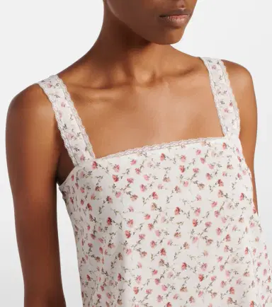 Posse Charlotte floral cotton minidress | Thumbnail 2