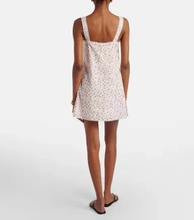 Posse Charlotte floral cotton minidress | Thumbnail 4