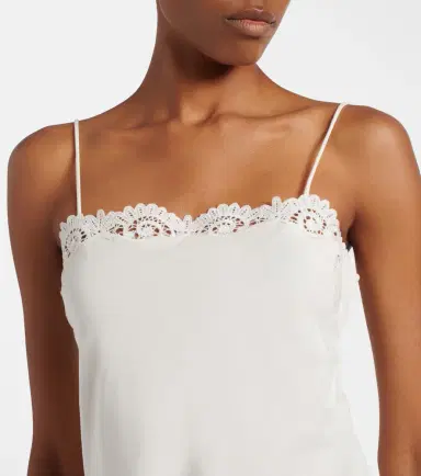 Posse Darya embroidered cotton and silk minidress | Thumbnail 2