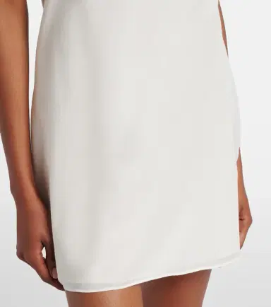 Posse Darya embroidered cotton and silk minidress | Thumbnail 4