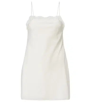 Posse Darya embroidered cotton and silk minidress | Thumbnail 1