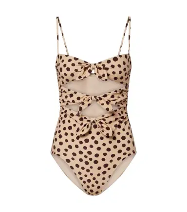 Valentino Polka-dot cutout swimsuit | Thumbnail 1 Valentino Polka-dot cutout swimsuit | Thumbnail 1