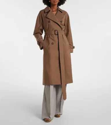 Max Mara Cotton-blend trench coat | Thumbnail 4 Max Mara Cotton-blend trench coat | Thumbnail 4