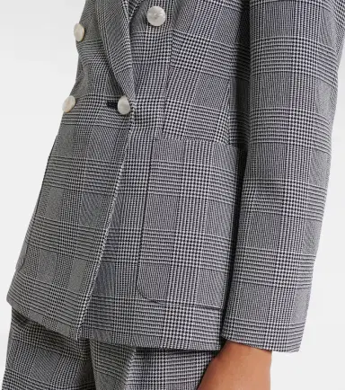 Max Mara Prince of Wales check virgin wool blazer | Thumbnail 2