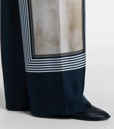 Max Mara Printed silk twill palazzo pants | Thumbnail 4 Max Mara Printed silk twill palazzo pants | Thumbnail 4
