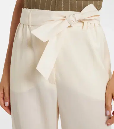 Max Mara Belted virgin wool wide-leg pants | Thumbnail 2 Max Mara Belted virgin wool wide-leg pants | Thumbnail 2