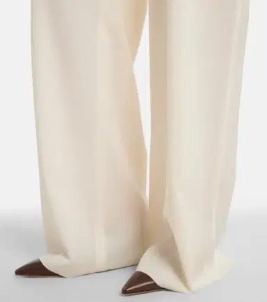 Max Mara Belted virgin wool wide-leg pants | Thumbnail 6 Max Mara Belted virgin wool wide-leg pants | Thumbnail 6