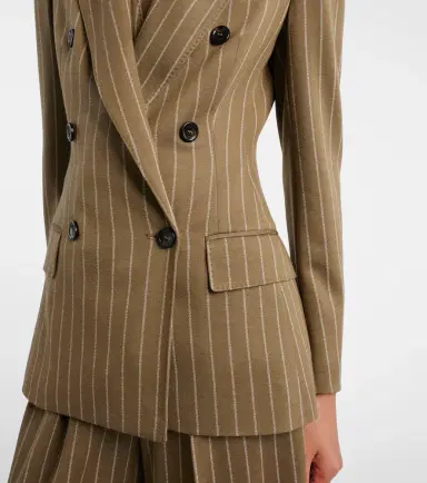 Max Mara Balta pinstripe double-breasted blazer | Thumbnail 8