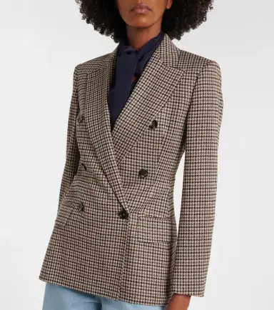 Max Mara Houndstooth double-breasted blazer | Thumbnail 5 Max Mara Houndstooth double-breasted blazer | Thumbnail 5
