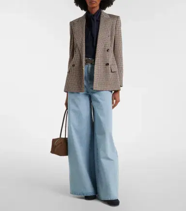 Max Mara Houndstooth double-breasted blazer | Thumbnail 7 Max Mara Houndstooth double-breasted blazer | Thumbnail 7