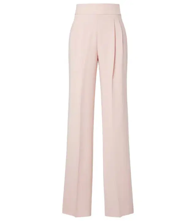 Max Mara Pleated cady straight pants