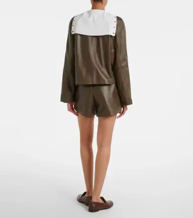 Max Mara Leather shorts | Thumbnail 3 Max Mara Leather shorts | Thumbnail 3