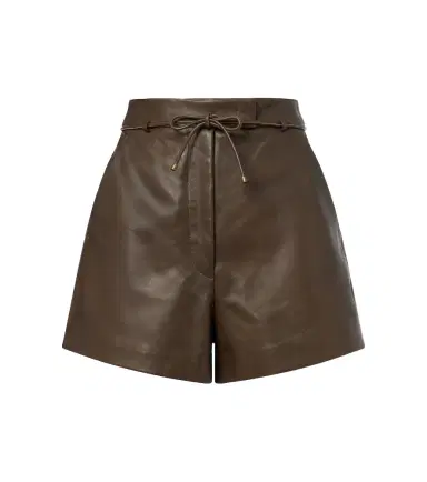 Max Mara Leather shorts | Thumbnail 1 Max Mara Leather shorts | Thumbnail 1