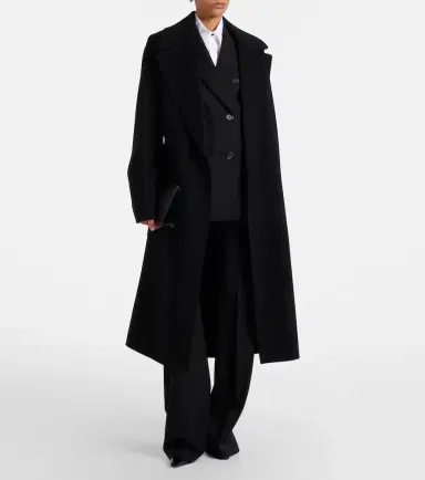 Sportmax Belted oversized virgin wool wrap coat | Thumbnail 2 Sportmax Belted oversized virgin wool wrap coat | Thumbnail 2